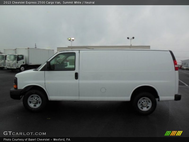 Summit White / Neutral 2013 Chevrolet Express 2500 Cargo Van