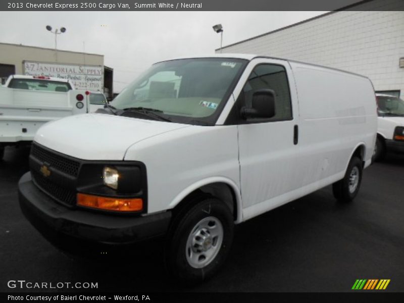 Summit White / Neutral 2013 Chevrolet Express 2500 Cargo Van