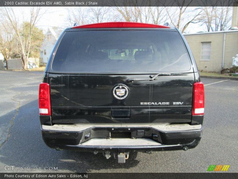 Sable Black / Shale 2003 Cadillac Escalade ESV AWD