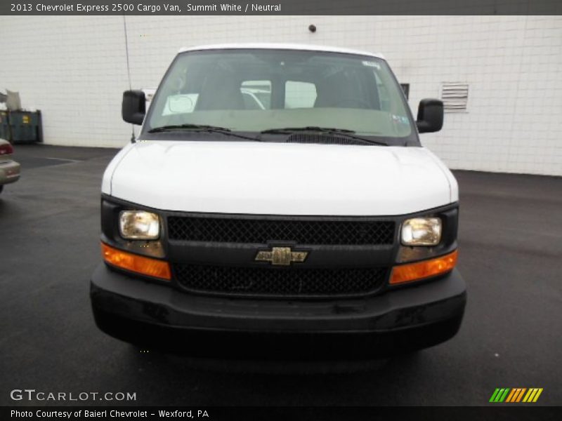 Summit White / Neutral 2013 Chevrolet Express 2500 Cargo Van