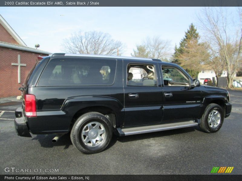 Sable Black / Shale 2003 Cadillac Escalade ESV AWD