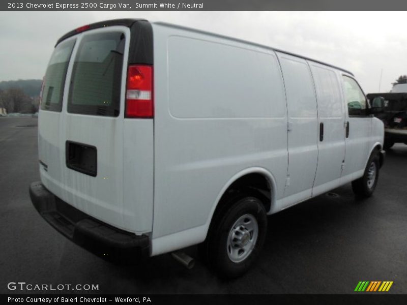 Summit White / Neutral 2013 Chevrolet Express 2500 Cargo Van