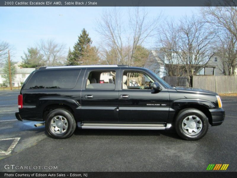 Sable Black / Shale 2003 Cadillac Escalade ESV AWD