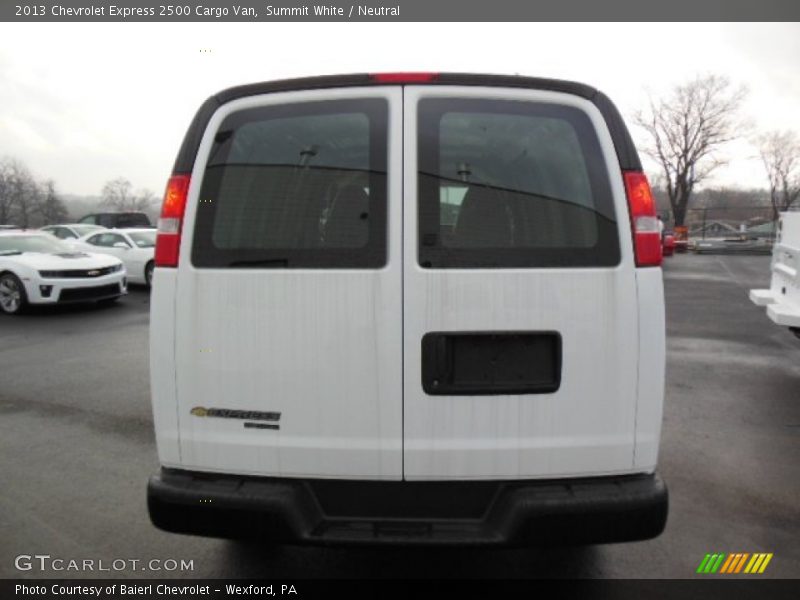 Summit White / Neutral 2013 Chevrolet Express 2500 Cargo Van