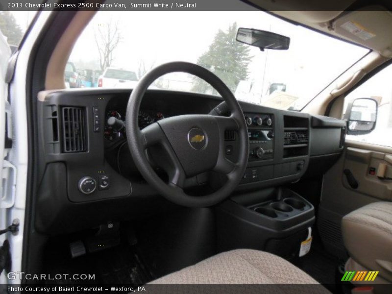 Dashboard of 2013 Express 2500 Cargo Van