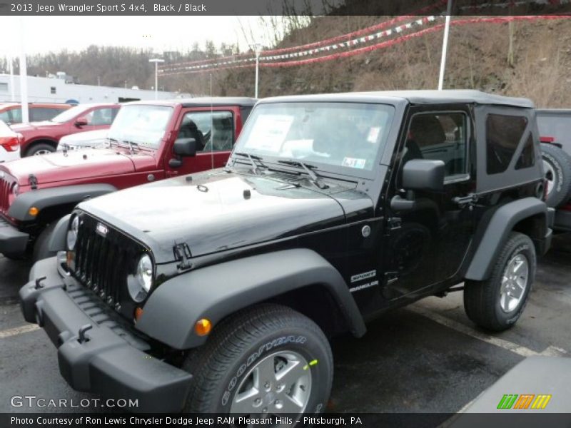 Black / Black 2013 Jeep Wrangler Sport S 4x4