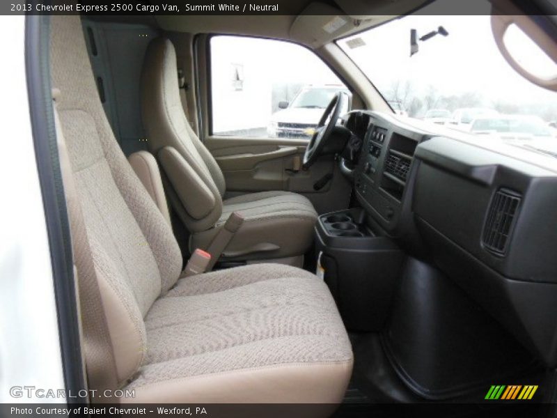  2013 Express 2500 Cargo Van Neutral Interior