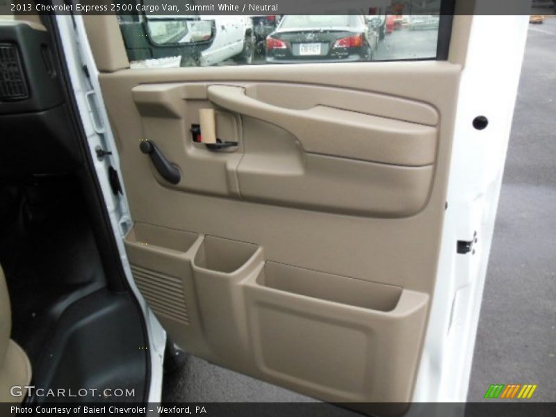 Summit White / Neutral 2013 Chevrolet Express 2500 Cargo Van