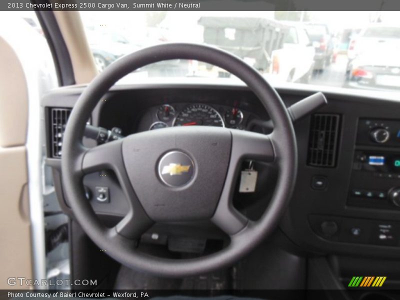 Summit White / Neutral 2013 Chevrolet Express 2500 Cargo Van