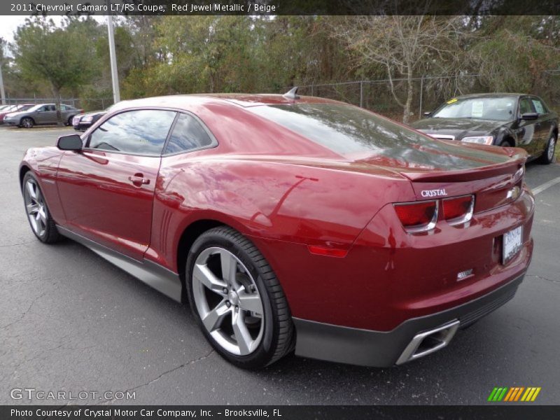 Red Jewel Metallic / Beige 2011 Chevrolet Camaro LT/RS Coupe