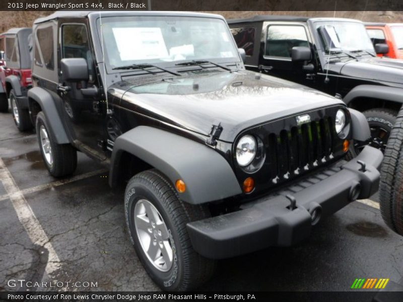 Black / Black 2013 Jeep Wrangler Sport S 4x4