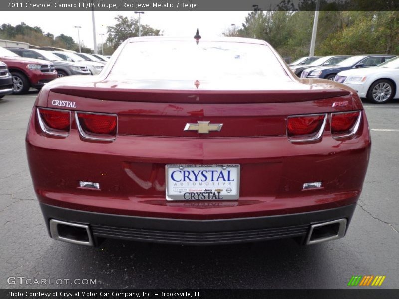 Red Jewel Metallic / Beige 2011 Chevrolet Camaro LT/RS Coupe