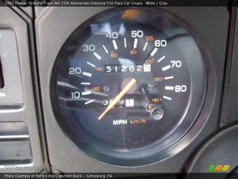 White / Gray 1983 Pontiac Firebird Trans Am 25th Anniversary Daytona 500 Pace Car Coupe