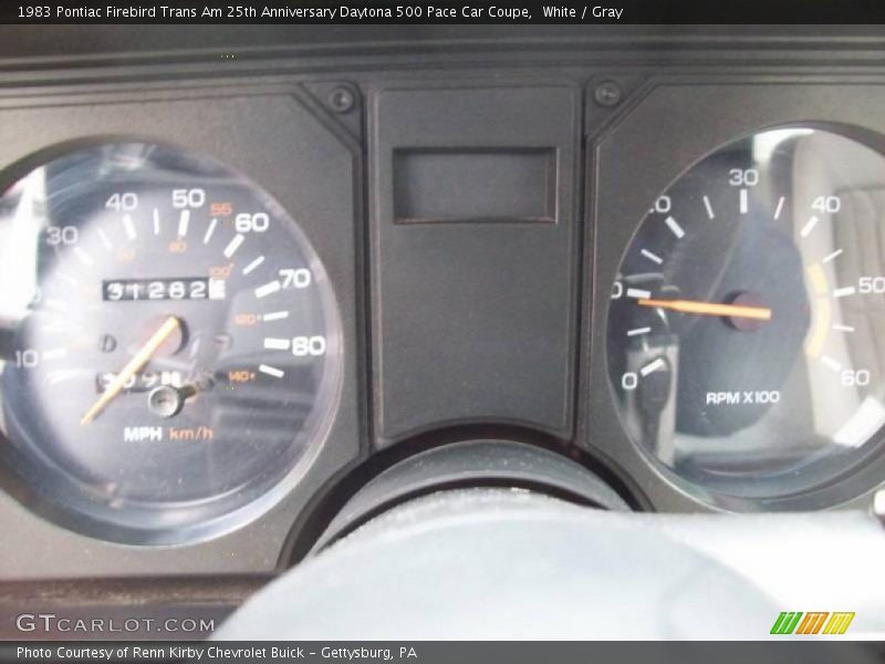 White / Gray 1983 Pontiac Firebird Trans Am 25th Anniversary Daytona 500 Pace Car Coupe