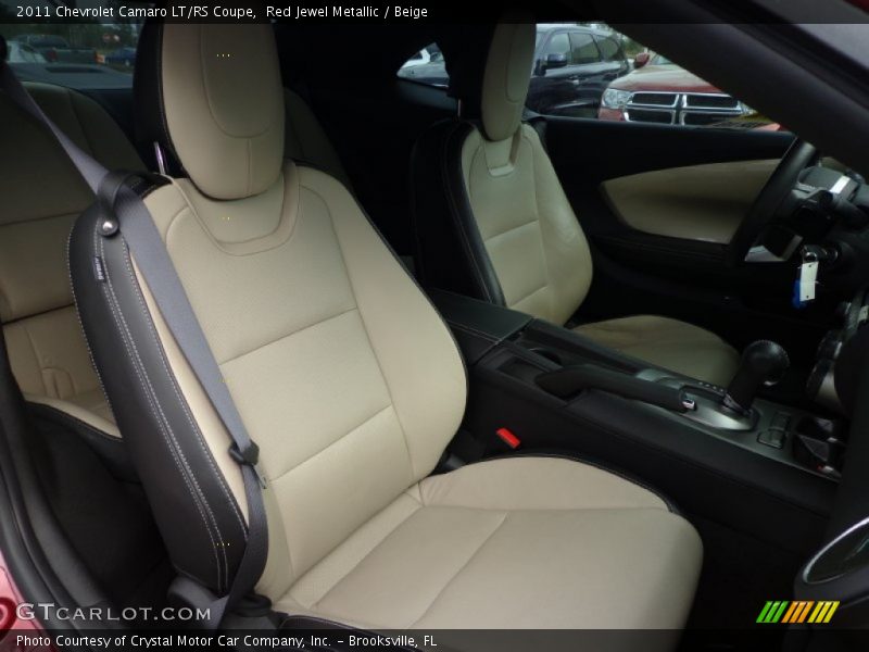 Red Jewel Metallic / Beige 2011 Chevrolet Camaro LT/RS Coupe