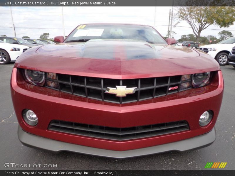 Red Jewel Metallic / Beige 2011 Chevrolet Camaro LT/RS Coupe