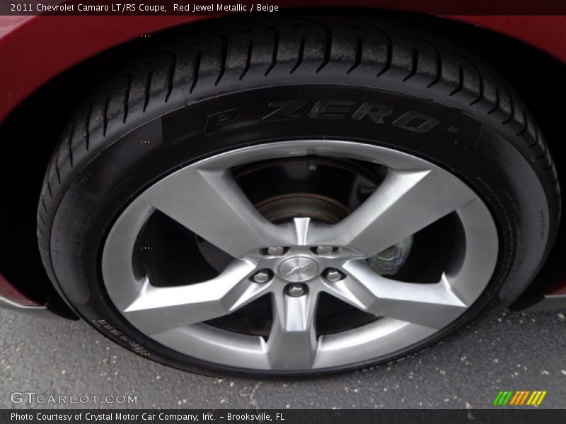 Red Jewel Metallic / Beige 2011 Chevrolet Camaro LT/RS Coupe