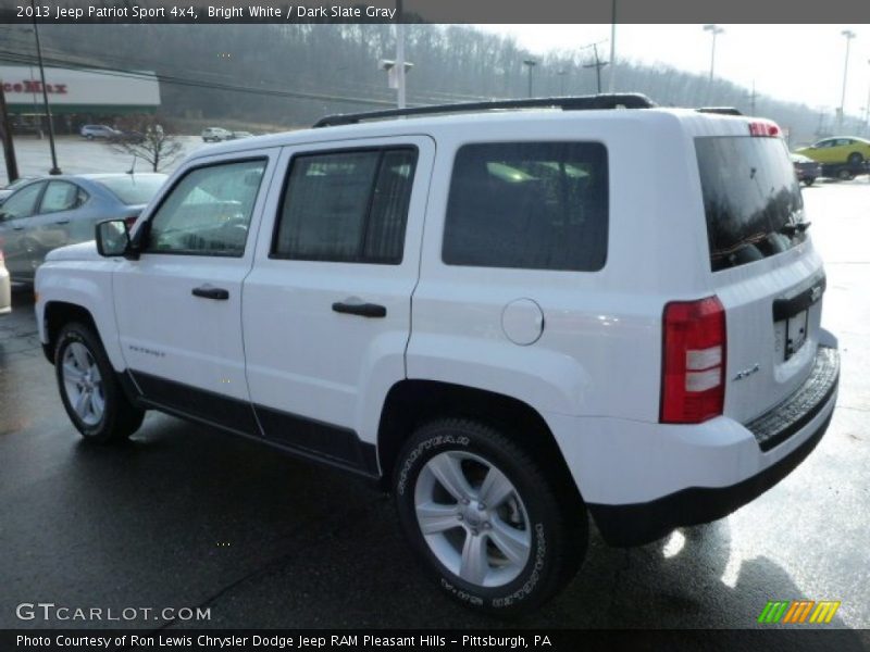 Bright White / Dark Slate Gray 2013 Jeep Patriot Sport 4x4