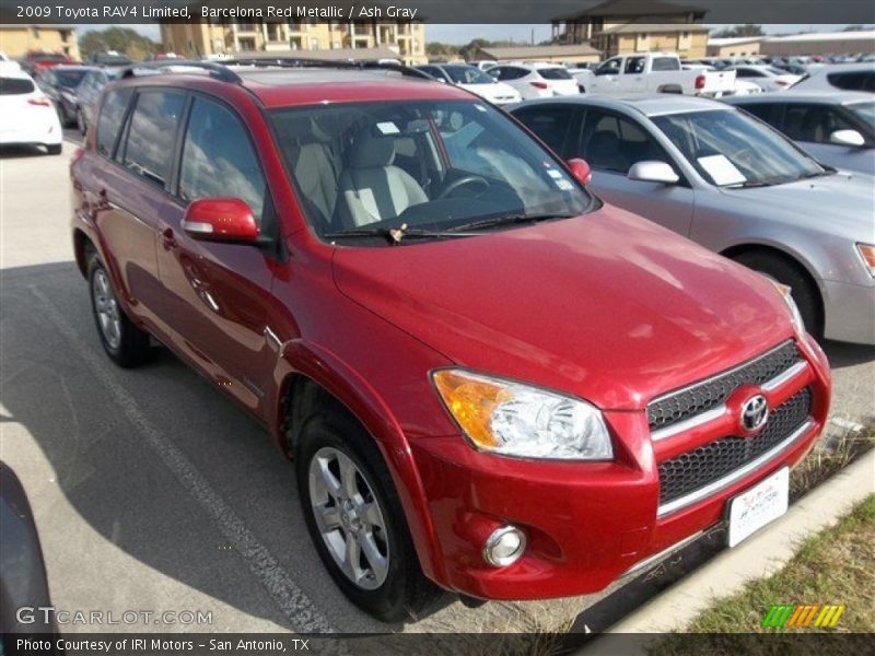 Barcelona Red Metallic / Ash Gray 2009 Toyota RAV4 Limited