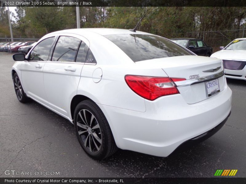 Bright White / Black 2012 Chrysler 200 S Sedan