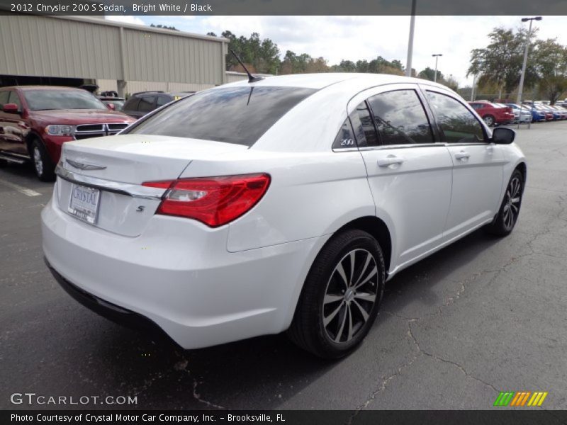 Bright White / Black 2012 Chrysler 200 S Sedan