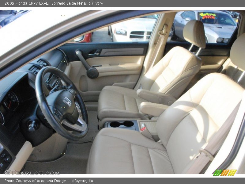 Borrego Beige Metallic / Ivory 2009 Honda CR-V EX-L