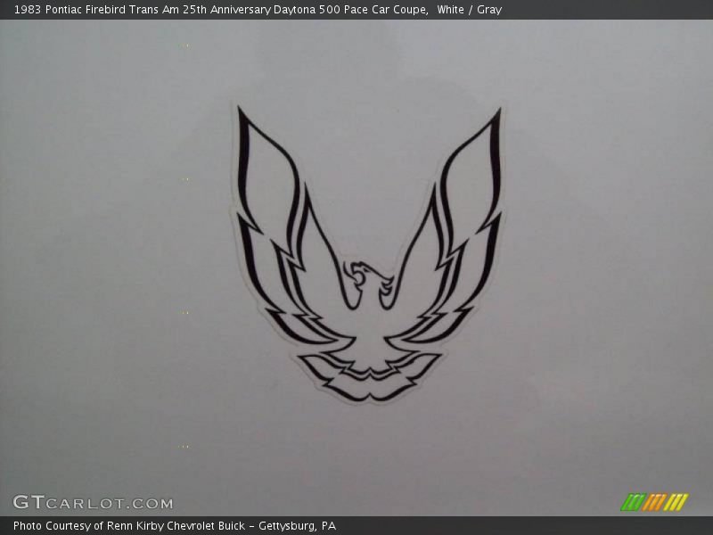 White / Gray 1983 Pontiac Firebird Trans Am 25th Anniversary Daytona 500 Pace Car Coupe