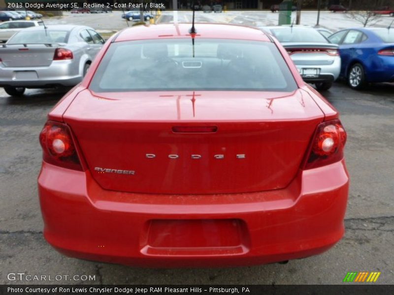 Redline 2-Coat Pearl / Black 2013 Dodge Avenger SE