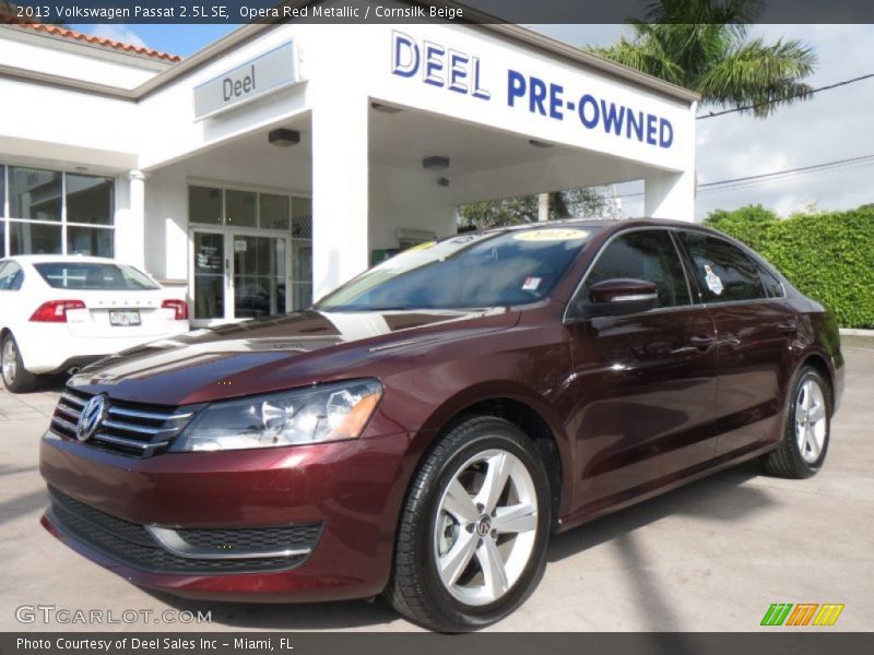 Opera Red Metallic / Cornsilk Beige 2013 Volkswagen Passat 2.5L SE