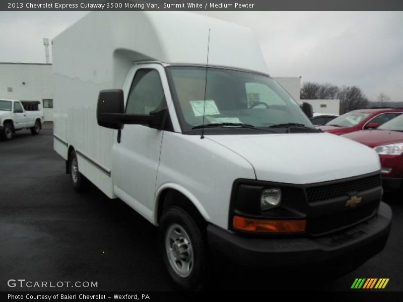 Summit White / Medium Pewter 2013 Chevrolet Express Cutaway 3500 Moving Van