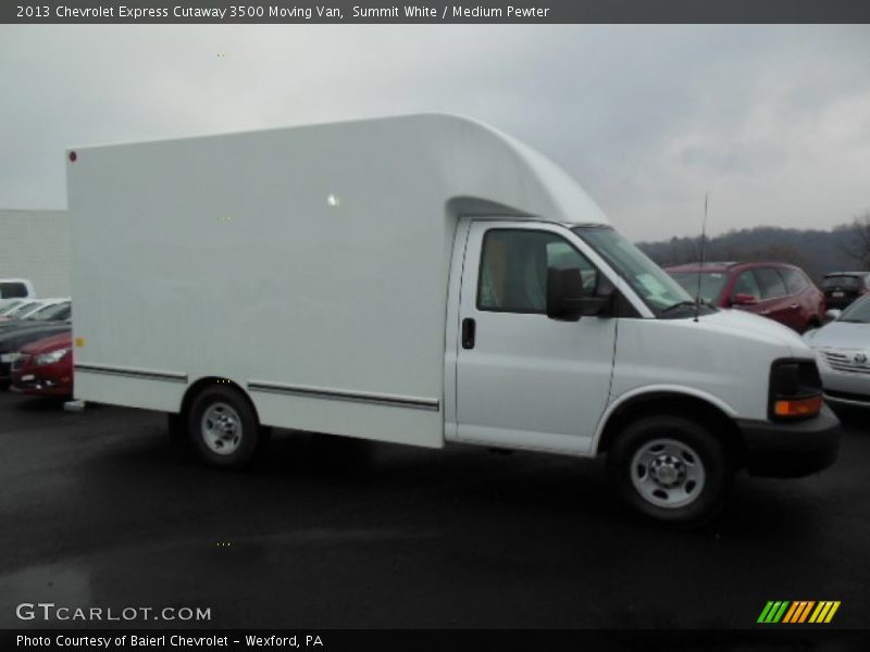 Summit White / Medium Pewter 2013 Chevrolet Express Cutaway 3500 Moving Van