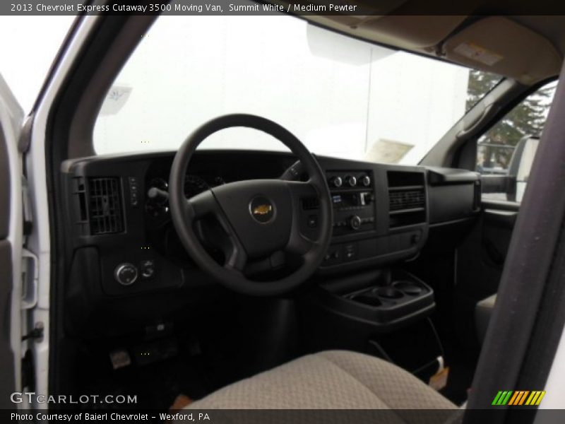Summit White / Medium Pewter 2013 Chevrolet Express Cutaway 3500 Moving Van