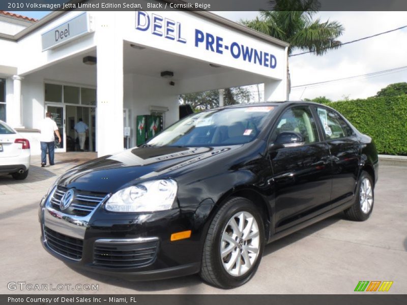 Black / Cornsilk Beige 2010 Volkswagen Jetta Limited Edition Sedan