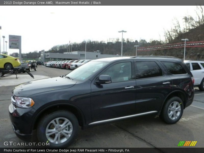 Maximum Steel Metallic / Black 2013 Dodge Durango Crew AWD