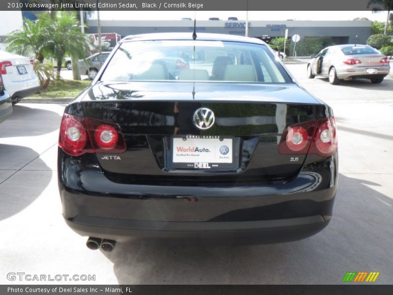 Black / Cornsilk Beige 2010 Volkswagen Jetta Limited Edition Sedan