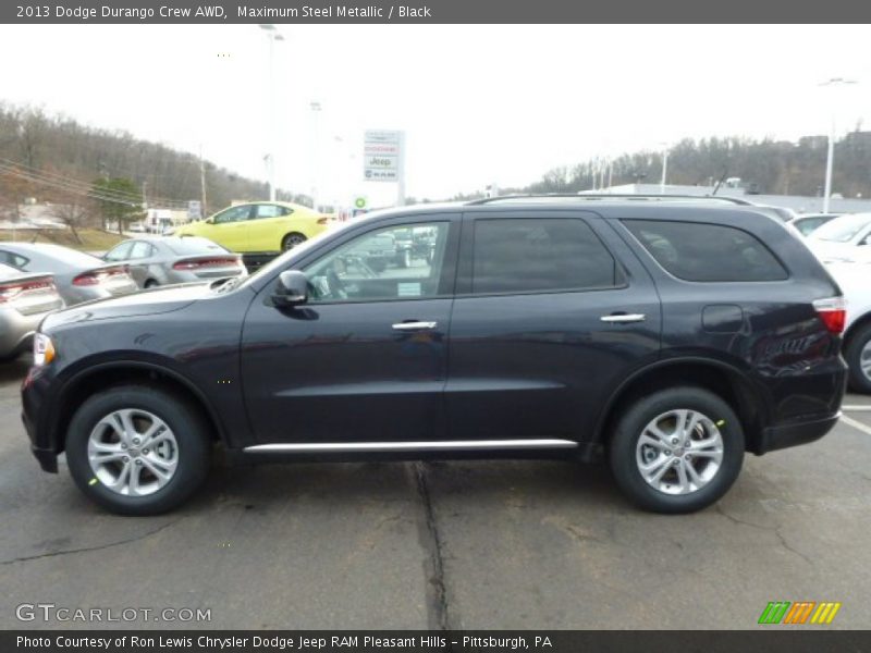 Maximum Steel Metallic / Black 2013 Dodge Durango Crew AWD