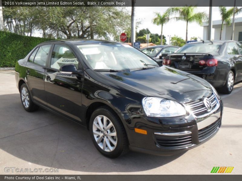 Black / Cornsilk Beige 2010 Volkswagen Jetta Limited Edition Sedan