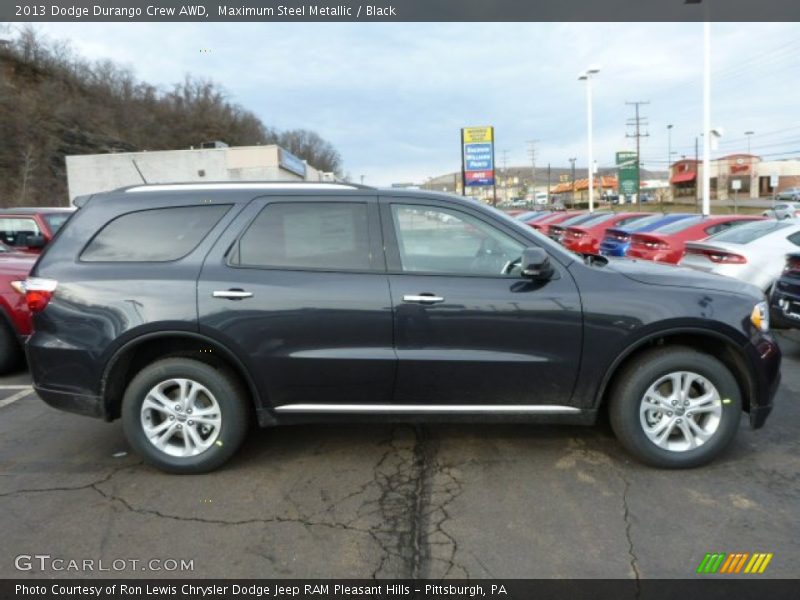 Maximum Steel Metallic / Black 2013 Dodge Durango Crew AWD
