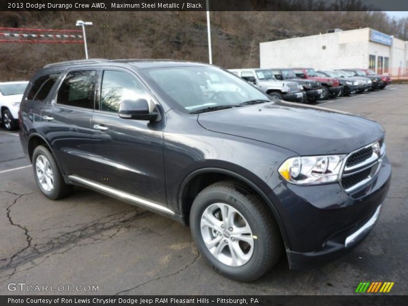 Maximum Steel Metallic / Black 2013 Dodge Durango Crew AWD