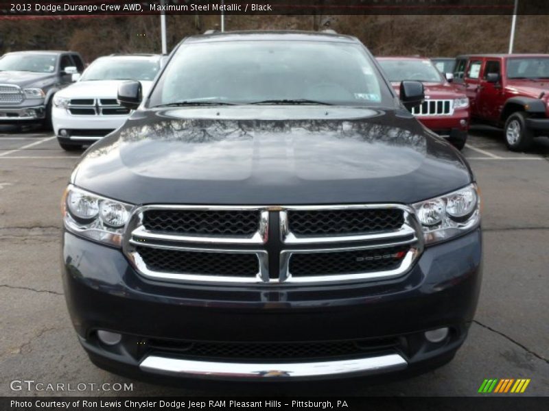 Maximum Steel Metallic / Black 2013 Dodge Durango Crew AWD