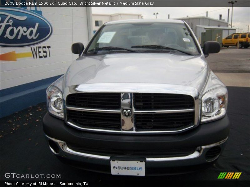 Bright Silver Metallic / Medium Slate Gray 2008 Dodge Ram 1500 SXT Quad Cab