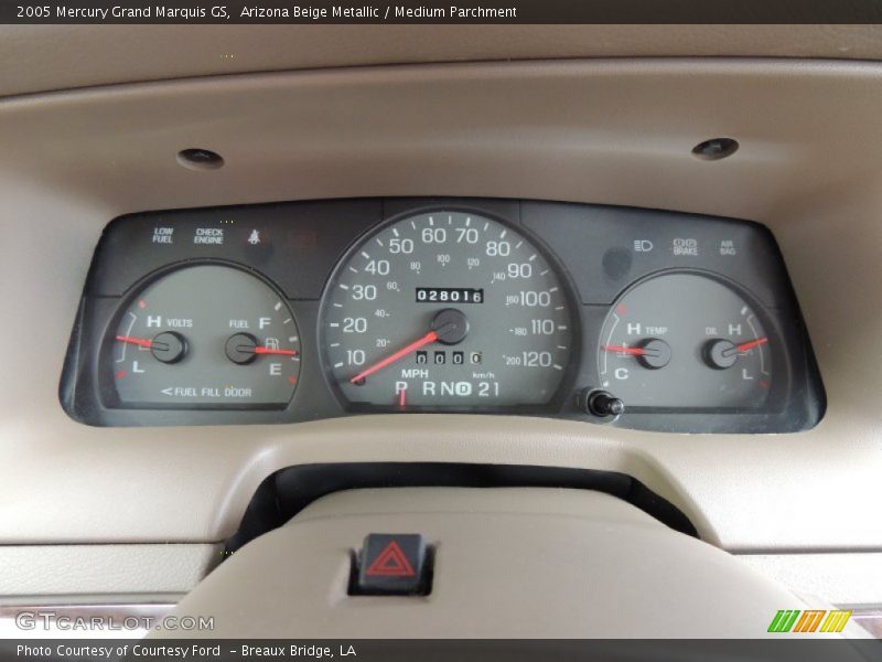 Arizona Beige Metallic / Medium Parchment 2005 Mercury Grand Marquis GS