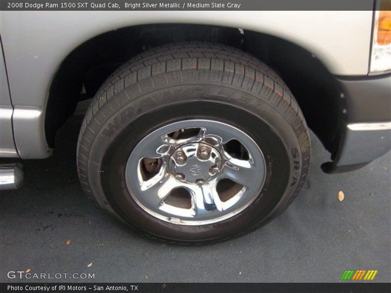 Bright Silver Metallic / Medium Slate Gray 2008 Dodge Ram 1500 SXT Quad Cab