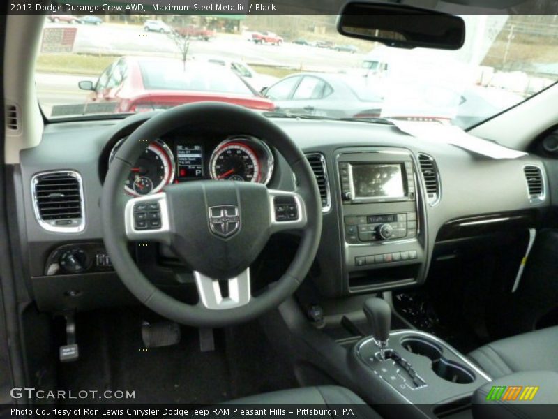 Maximum Steel Metallic / Black 2013 Dodge Durango Crew AWD