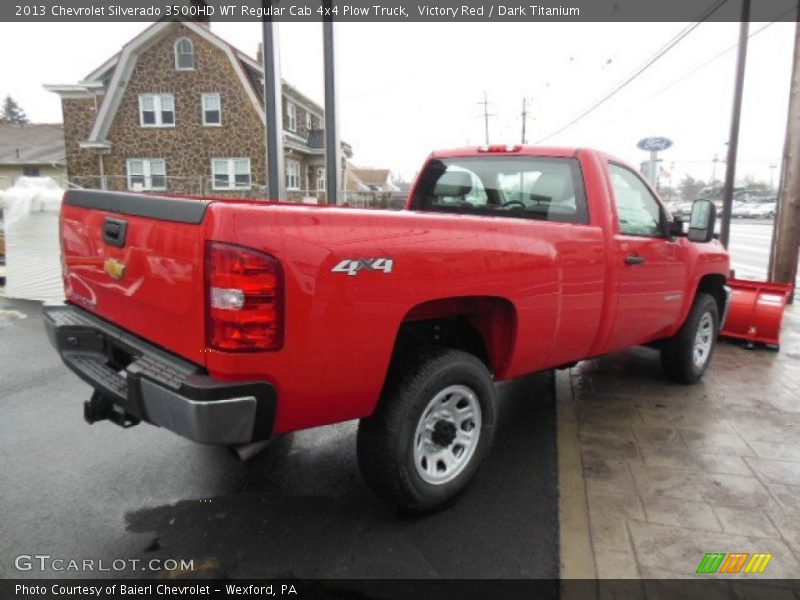  2013 Silverado 3500HD WT Regular Cab 4x4 Plow Truck Victory Red