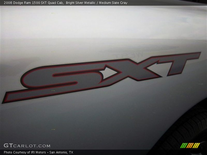 Bright Silver Metallic / Medium Slate Gray 2008 Dodge Ram 1500 SXT Quad Cab