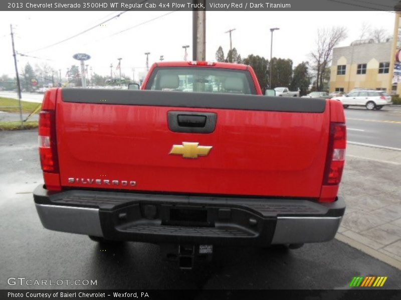  2013 Silverado 3500HD WT Regular Cab 4x4 Plow Truck Victory Red