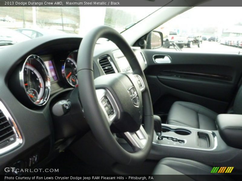 Maximum Steel Metallic / Black 2013 Dodge Durango Crew AWD