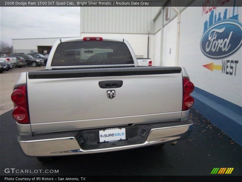 Bright Silver Metallic / Medium Slate Gray 2008 Dodge Ram 1500 SXT Quad Cab