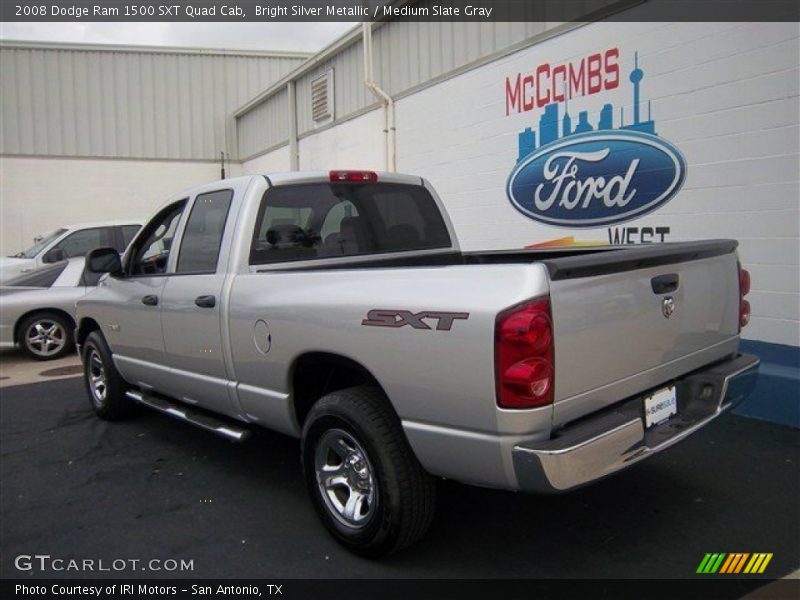 Bright Silver Metallic / Medium Slate Gray 2008 Dodge Ram 1500 SXT Quad Cab